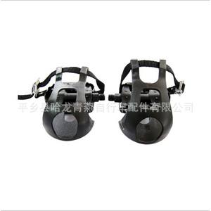 Pedales de Bicicleta Negros de Aluminio y Plástico Antideslizantes con Rodamientos de Bolas y Eje de Acero, Accesorios Multiusos para Bicicleta de Ejercicio - Product Image 3