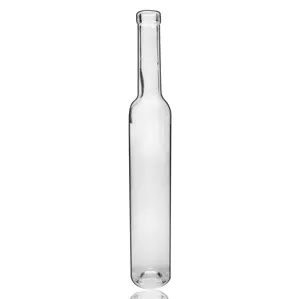 Glass Bottle 375 Round Super White Flint Fruit And Vegetable Wine High-end Champagne 375 Ml Glass Bottle