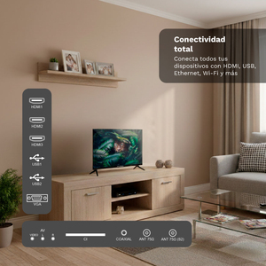 Televisor LED Grunkel de 24 Pulgadas, Smart TV HD con WebOS, Netflix, Disney+, Apple TV, Spotify y YouTube - Product Image 5