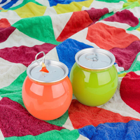 Mini Bidon en Plastique PET de 200 ml avec Logo Personnalisé pour Soda, Eau Minérale, Boissons Alimentaires, Emballage Transparent Facile pour Boissons Gazeuses, Jus, Thé