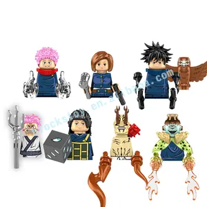 KF6179 Anime Jujutsu Kaisen Itadori Yuji Fushiguro Megumi Hua Yu Leaky coral Puzzle Building Blocks Action Figures giocattoli per bambini