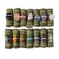 Bâtons d'encens de sauge blanche transfrontaliers, cèdre, salvia, pétales de sang de dragon, purification de l'espace, yoga, aromathérapie, apaisement