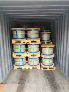 1/4 ", 3/8", hilo de alambre de acero galvanizado para Cable/Guy Wire/Stay Wire/Messenger/ACSR Conductor 5000ft/carrete - Product Image 3