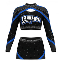 Vente chaude Uniformes de cheerleading pour femmes de haute qualité personnalisés en Spandex/Polyester pour les occasions spéciales, les entraînements, le fitness et les sports