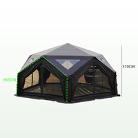 Tente Gonflable Extérieure de Luxe 2-4 Personnes en Tissu Oxford Imperméable 3000+ Quatre Saisons Couleurs Personnalisables – Offre Spéciale Prix Bas