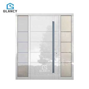 Fábrica de casas de acero inoxidable Puerta pivotante moderna Entrada principal Entrada frontal Puertas de seguridad exteriores - Product Image 5