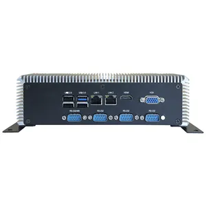 2023 Hot Sale Desktop Computer Embedded Fanless Rugged Mini Pc Support 8GB