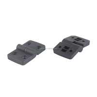 Charnières de porte en Nylon noir d'usine chinoise charnière en plastique pour 2020 3030 4040 4545 profilé en aluminium
