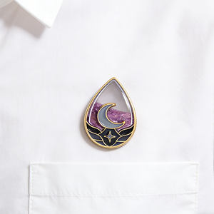 Épingles en métal de haute qualité, artisanat, vente en gros, paillettes violettes, sable <span class=keywords><strong>liquide</strong></span>, émail doux, épingles personnalisées, sable mouvant, épingles à revers pour sac, vêtements - Product Image 2