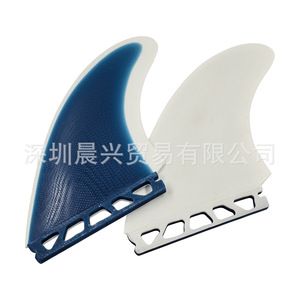 อุปกรณ์เสริมกระดานโต้คลื่น Upsurf Twin Fin รุ่น MR Single Tab Tail Fins สีทูโทน - Product Image 1