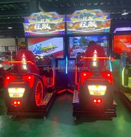 Machine d'arcade de course à siège 4D à mouvement, simulateur de conduite automobile LCD 4K HD à monnayeur pour centres de jeux et lieux de divertissement familial (FEC)