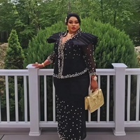 Robe africaine édition spéciale pour femmes, vêtements africains, tissu en maille, robe africaine pour femmes, grande taille