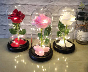 Regalo <span class=keywords><strong>de</strong></span> San Valentín para mujer, luz LED <span class=keywords><strong>de</strong></span> cristal, flor <span class=keywords><strong>rosa</strong></span>, regalo <span class=keywords><strong>de</strong></span> San Valentín, regalo <span class=keywords><strong>de</strong></span> San Valentín, para mujer - Product Image 6