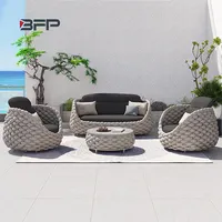BFP One Stop collocazione professionale Patio mobili da giardino divano in Rattan Curl divano in Rattan Leisure Lounge Chair set da giardino