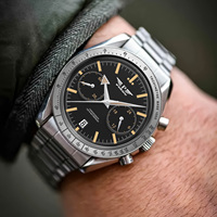 2024 PINDU Luxus Herren Quarzuhr VK64 Automatische Datum Geschwindigkeit Chronograph Armbanduhr Saphir Spiegel Top Mode Herren Accessoire