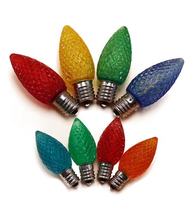 Ampoule led e14 multicolore fraise, pièces de rechange, filament led E12 C7 0.6W pour décoration de noël