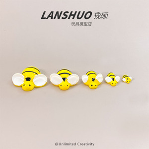 Figuras de abejas en miniatura de resina, figuras de animales en 3D de plástico, accesorios decorativos coleccionables para manualidades, joyería, pegatinas para carcasas de teléfono. - Product Image 2