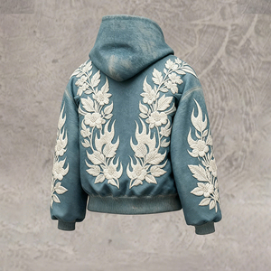 DiZNEW 2026 Felpa con Cappuccio da Uomo in Puro Cotone di Alta Qualità con Ricami Raffinati Felpa con Cappuccio da Uomo per il Calore Invernale - Product Image 2