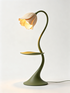 Lampe sur pied sculpturale contemporaine E26, hauteur réglable, grande taille, LED blanc chaud, matériau plastique, commande tactile, CRI 80, moderne - Product Image 4