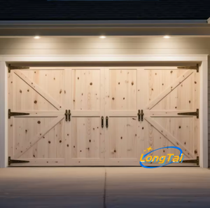 Porte de <span class=keywords><strong>garage</strong></span> en bois massif Longtai, taille personnalisée, isolation thermique, anti-humidité, pour un taux de satisfaction élevé aux États-Unis - Product Image 2
