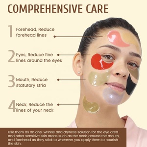 自有品牌黑眼圈袋浮肿皱纹眼罩贴片咖啡因胶原蛋白眼下贴片 - Product Image 6