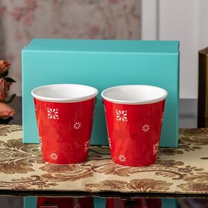 Juego de 5 Tazas de Café Multicolores Estilo Macaron, Regalo de Navidad, Porcelana Fina Hecha a Mano, Apta para Microondas y Lavavajillas, Empaquetado en Caja de Regalo - Product Image 5