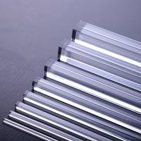 Tige carrée en acrylique personnalisée Barre bâton transparente Bâton solide Polygone transparent Pentagone Hexagone s Rod