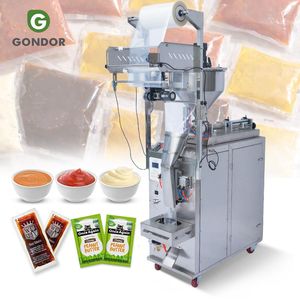 Apple Sauce Bag Filling Automatic Vertical Pasty 50ml Liquid Jam Chocolate Sachet Chilli Oil Paste Packing Machine - Product Image 1