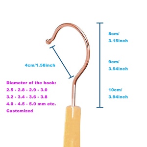 Wholesale YMT Silver Chrome Plated Ball End Round Metal <strong>Hooks</strong> for Hangers-Eco-Friendly Customizable Options and <strong>Rails</strong> - Product Image 5