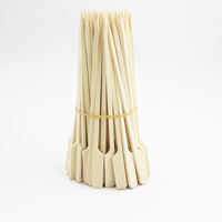 Brochettes jetables en bambou Teppo de haute qualité, écologiques et biodégradables, pour barbecue, de qualité alimentaire, pics plats