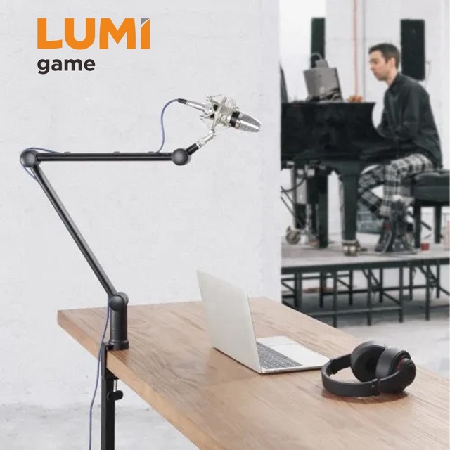 MDS06-1 Professional Studio Broadcasting Recording Condenser Microphone Stand Microphone Mount Mic Arm