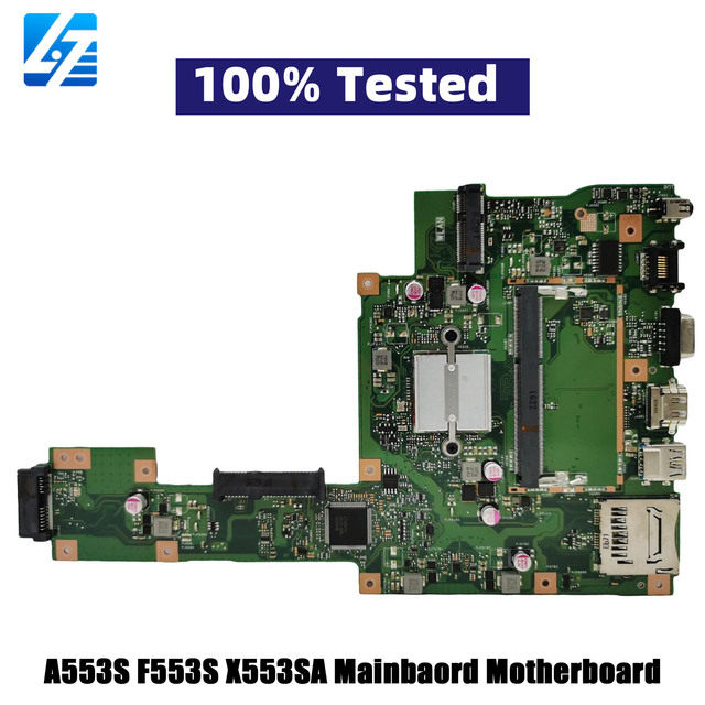 X553SA Laptop Motherboard for ASUS VivoBook X553S A553S F553S X553SA Notebook Mainboard With Celeron CPU 100% Tests OK Fast Ship