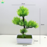 Künstlicher Topfbaum Bonsai-Pflanze Blumen Grünzeug für Garten-Ornamente Heim Tisch Büro Laden Dekoration