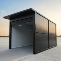 Garage modulaire de 10 pieds et 20 pieds, garage de stockage préfabriqué personnalisable