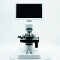 Microscopio Digital C-300 con Pantalla IPS HD de 7 Pulgadas, Zoom de 1200X, Microscopio con Video HDMI, Luces Dobles, Soporte Metálico, Almacenamiento TF, Aplicación WiFi