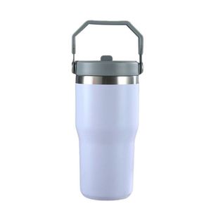 Vaso Térmico de Doble Pared para Viaje en Auto con Asa de Fácil Agarre, Taza para Bebidas Aislada al Vacío de Acero Inoxidable de 20 oz - Product Image 6