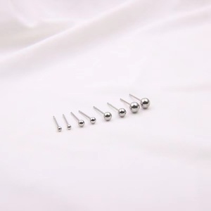 Petites boucles d'oreilles clous en acier inoxydable, version cercle, exquises, simples, rondes, élégantes, lisses, accessoires - Product Image 5