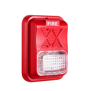 ไซเรนเตือนภัยแบบดั้งเดิม/ไฟแฟลชไซเรน สีแดง CE 24VDC ไฟแฟลชหลายเสียง ไซเรนเตือนภัยแบบเสียงและภาพ - Product Image 6