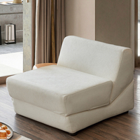 Canapé paresseux rempli d'éponge, canapé modulaire, inclinable, pliable, adapté à la maison et à l'appartement, canapé compressé meubles de salon