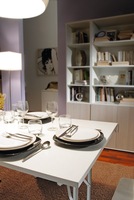 Table de travail pliable moderne en bois blanc pour bureau à domicile, promotion spéciale Italie