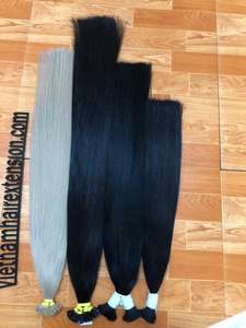 Extensiones de Cabello con Punta Plana Pre-adheridas, 100% Cabello Humano Remy Virgen, Origen Vietnam, 1g/unidad - Product Image 5