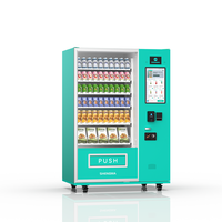 Máquina Expendedora Inteligente Combinada con 60 Ranuras y Pantalla Táctil de 21.5 Pulgadas para Venta de Alimentos y Bebidas