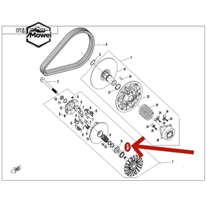 Embrayage de surpression CF400 CF500 CF600 0GR0-051300 pour CF MOTO <span class=keywords><strong>Cforce</strong></span> 400 520 <span class=keywords><strong>625</strong></span> ATV UTV – Pièces et accessoires d'embrayage de surpression - Product Image 2