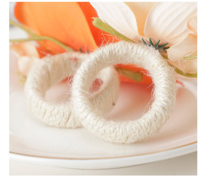 Portatovaglioli fiori di orchidea fatti a mano portatovaglioli fiori blu fai a mano anelli di fibbie per la cena di nozze decorazione della tavola - Product Image 4