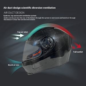 공장 맞춤형 올 시즌 유니버설 모델 3K 탄소 섬유 ECE/DOT 인증 오토바이 레이싱 헬멧 퀵 릴리스 새로운 조건 - Product Image 5