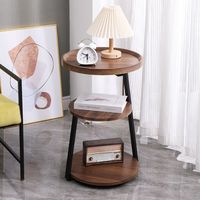 Table basse moderne en métal multi-niveaux pour chambre à coucher, canapé, salon, petit appartement ou maison de location
