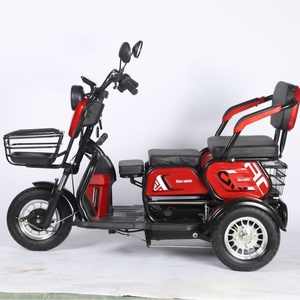 รถ<span class=keywords><strong>สามล้อ</strong></span>ไฟฟ้าสำหรับผู้<span class=keywords><strong>สูงอายุ</strong></span> 2 ที่นั่ง 48V/60V พร้อมหลังคาและตะกร้าหน้า/หลัง มอเตอร์ 1000W ระยะทางวิ่ง 31-60 กม. สำหรับการพักผ่อน - Product Image 3