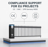 Barrière de clôture automatique robuste avec télécommande, étanche IP65, pour contrôle du trafic des véhicules