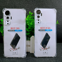 Coque de téléphone portable africaine en gros, pas chère, avec trous aux quatre coins, airbag anti-chute, transparente, en TPU, pour INFINIX NOTE11