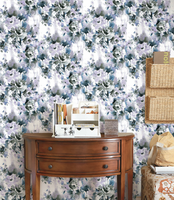 Papier Peint Texturé Imperméable pour Mur, Chambre à Coucher, Luxe, Damassé, Gaufré, Rouleaux Dorés, Motif Floral Moderne 3D, Plus de 5 Modèles pour la Maison